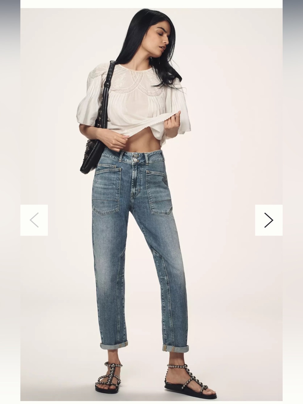 Anthropologie The Wanderer Mid-Rise Relaxed Jeans by Pilcro size 27